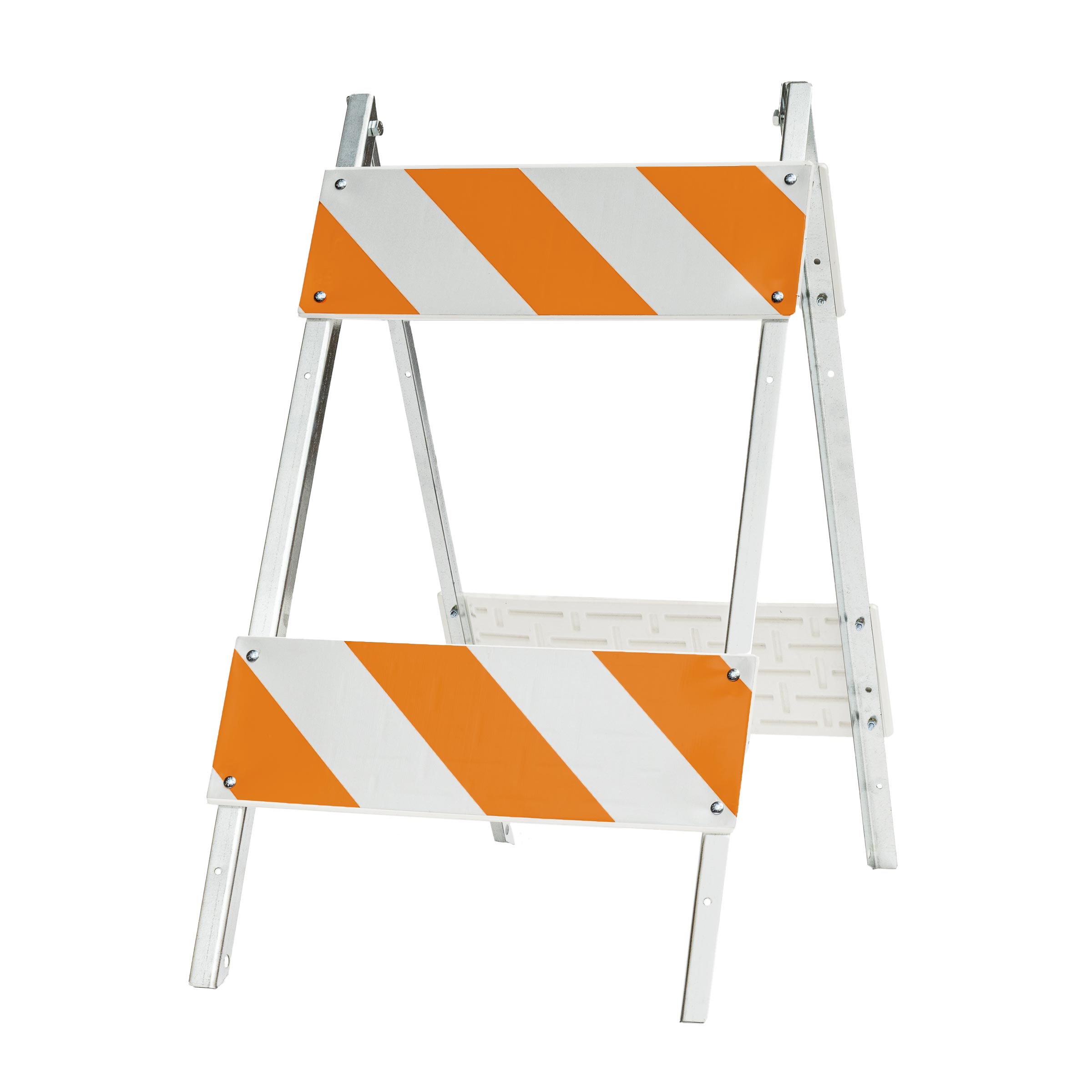 TD2225 Type I & II Works Barricade – Blow Molded Plastic/Steel